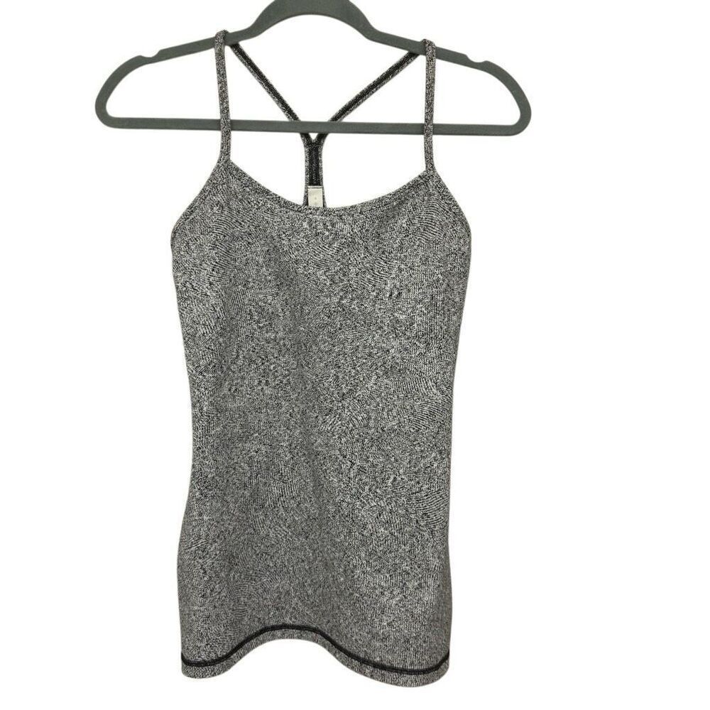 Lululemon black and gray tank top size 6